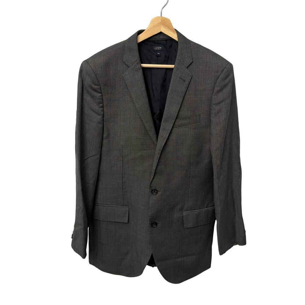 J Crew Ludlow Blazer Jacket Mens 38R Tollegno 1900 Gray Italian Wool